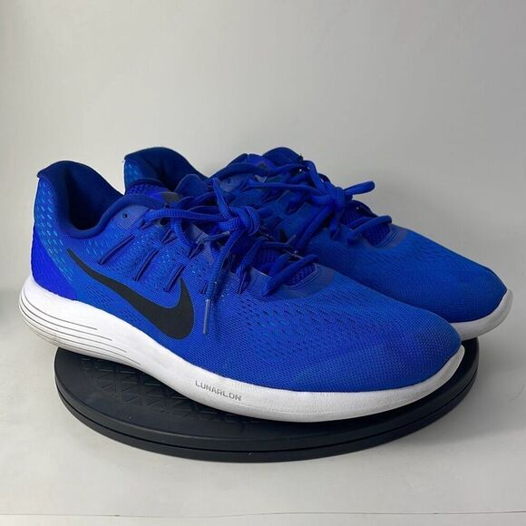 Nike Lunarglide 8 Blue Athletic Running Shoes AA8676-400 Men’s Size 14 - Picture 3 of 11